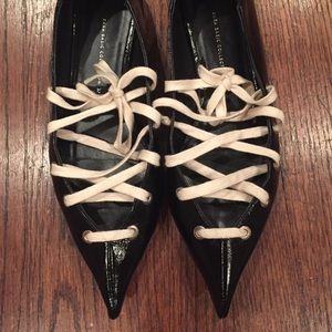 Zara leather flats